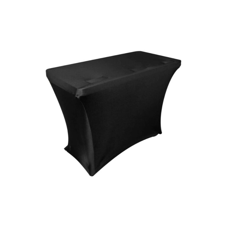 DJ Table with Black Cloth
